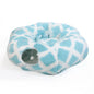 2-in-1 Plush Cat Tunnel Bed with Hanging Toy for Indoor Cats