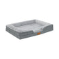 Orthopedic Memory Foam Dog Bed with Raised Bolsters