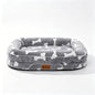 Plush Rectangular Pet Bed for Medium & Large Dogs, Machine Washable