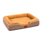 Orthopedic Memory Foam Dog Bed with Raised Bolsters