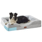 Orthopedic Memory Foam Dog Bed with Raised Bolsters